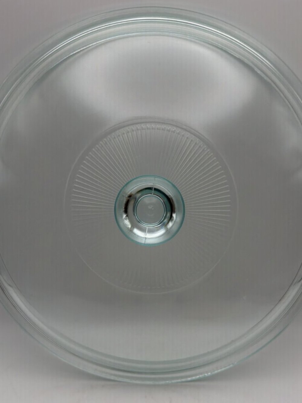 Vintage PYREX 624 C Clear Glass Replacement Lid 8 3/4" Round EUC
